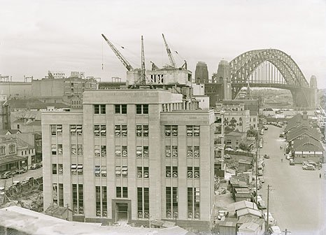 Maritime Services Building under construction now Museum of Contemporary Art