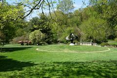 Foliage and trees in Morris Arboretum, Chestnut Hill, Philadelphia