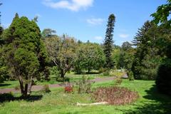 Basketball court and playground at Morris Arboretum in Philadelphia