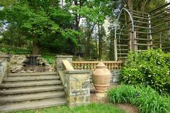 Morris Arboretum scenic view with lush greenery and walking path