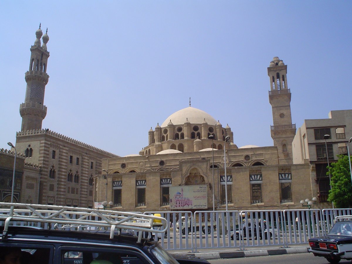 Al-Azhar Mosque and Al Azhar University in Cairo at sunset