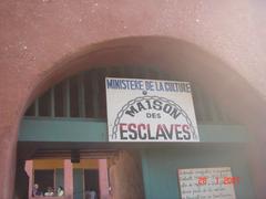 Entrance of the Maison des Esclaves on Gorée Island in Senegal
