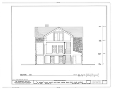 Historic Mount Vernon Coach House and Stable in New York City architectural drawing