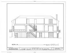 Historic Mount Vernon Coach House and Stable architectural drawing in New York City
