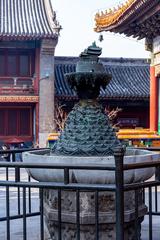 Fountain at Yonghe Temple in Beijing