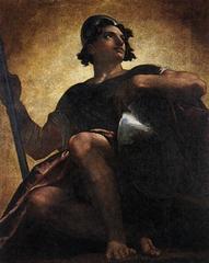 Uriel standing in the sun by Washington Allston