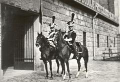 Stanisław Gepner in historic cavalry uniform