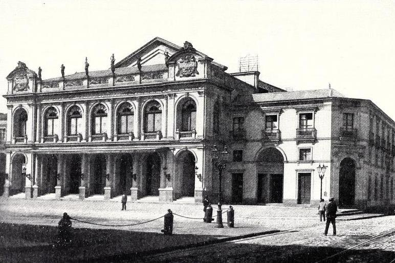 Historic Municipal Theatre of Santiago Chile in 1904