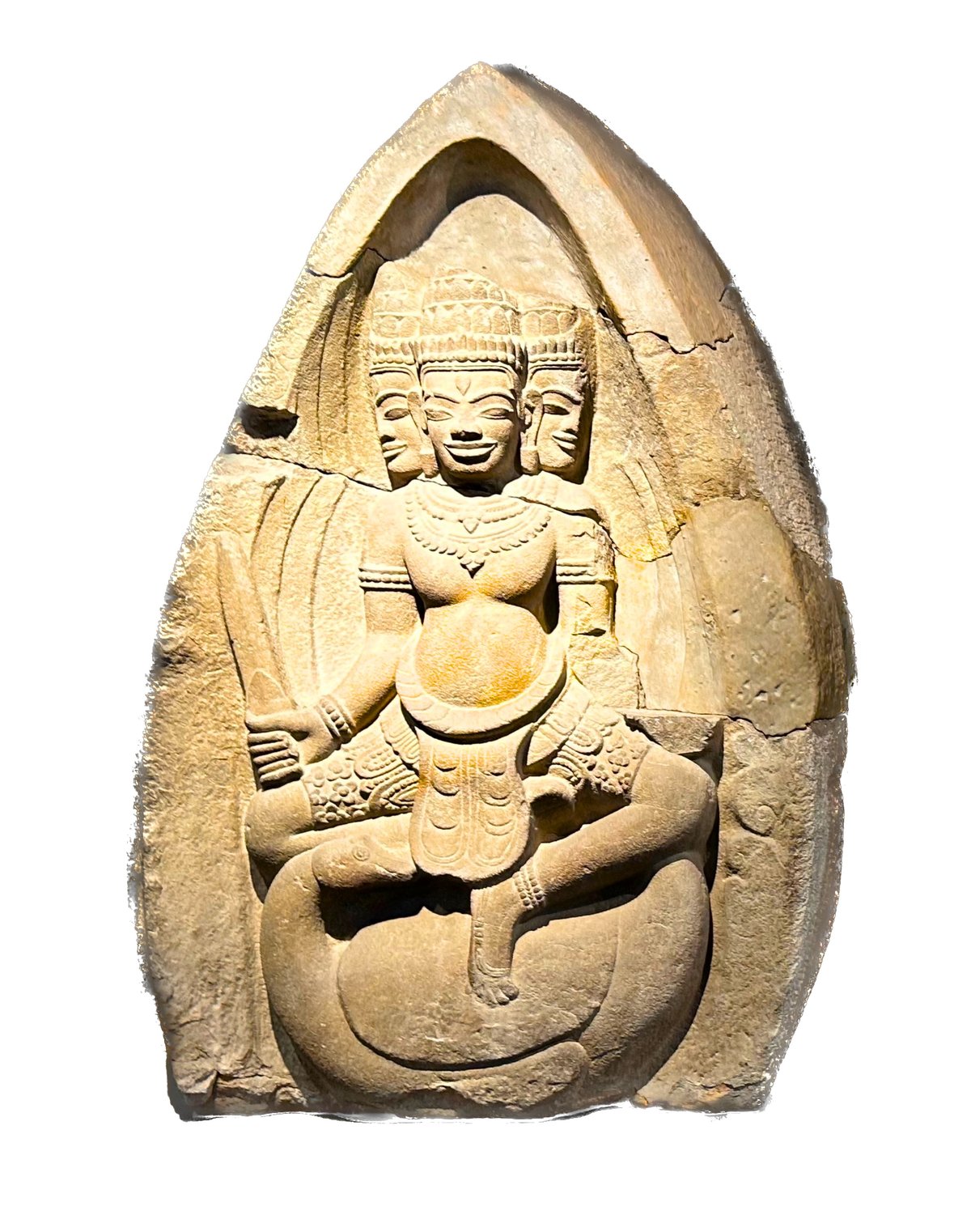 Brahma statue Cham Hindu deity Museum of Cham Sculpture Da Nang Vietnam