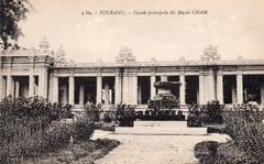 Main facade of the Cham Museum in Tourane with traditional architecture