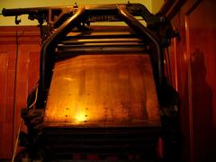 Vintage Linotype machine for typesetting