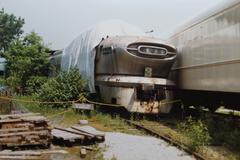 Chicago Rock Island and Pacific Aerotrain at National Museum of Transportation in St. Louis in 1990