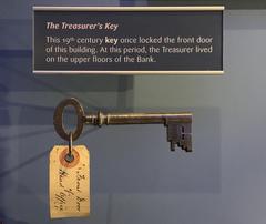 The Treasurer's Key displayed at the Museum on the Mound, Edinburgh