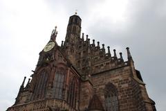 14th Century Gothic Church of Our Lady in Nuremberg, Bavaria, Germany