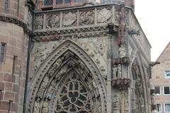 Church of Our Lady, 14th Century Gothic architecture in Nuremberg, Bavaria, Germany