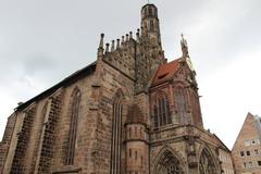 14th Century Gothic Church of Our Lady in Nuremberg, Bavaria, Germany
