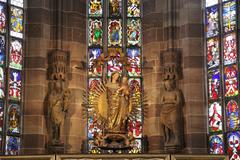 Church of Our Lady, 14th Century Gothic Architecture in Nuremberg, Bavaria, Germany