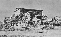 Destroyed Legislature Building in Manila after World War II