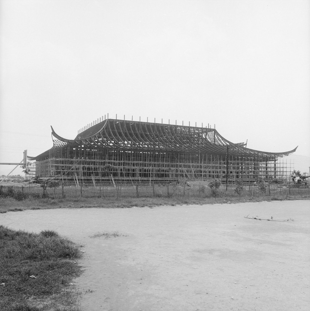 New construction project of the National Dr. Sun Yat-sen Memorial Hall in 1971
