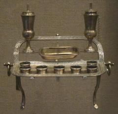 Silver menorah crafted by William Gale and Sons circa 1852
