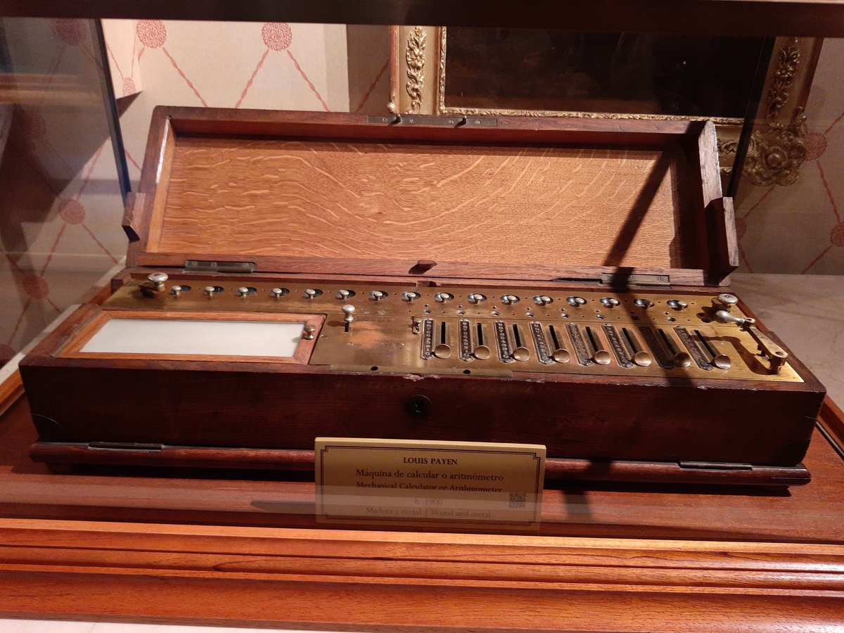 Vintage calculator in Museo del Romanticismo Madrid