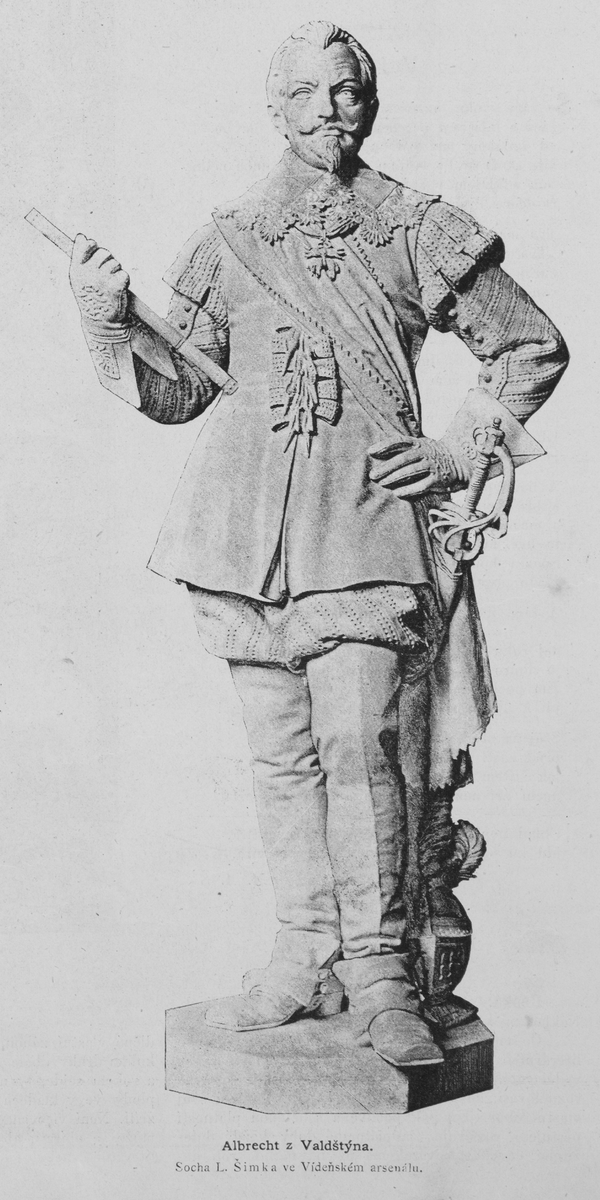 Sculpture of Albrecht von Wallenstein, Austrian general during the 30-year war, created for Arsenal in Vienna