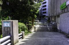 Motorcycle parking grids closed at Guang Hua Building, National Taipei University of Technology