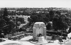 National War Memorial in South Australia with Government House in the background