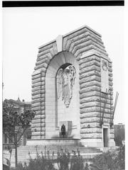 National War Memorial on North Terrace in Adelaide with clear sky