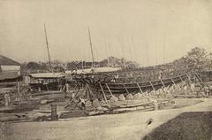 Historic Spanish Shipyards and Arsenal in Cavite Philippines circa 1899