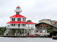 The Light House and the West End Harbor entrance to the old Basin Canal in New Orleans