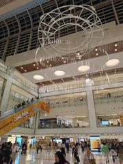 Sha Tin New Town Plaza shopping mall in Hong Kong on a clear April day in 2025