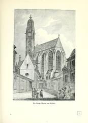 Vintage illustrated image from Altwiener Bilderbuch showing historical views of old Vienna