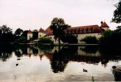 Blutenburg Castle in Munich with its historical architecture and tower