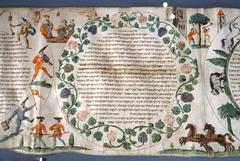 Book of Esther scroll on parchment for Purim festival