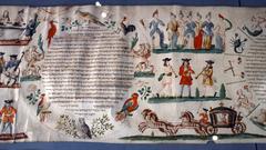 Book of Esther scroll on parchment from 18th century Alsace, displayed in Joods Historisch Museum Amsterdam