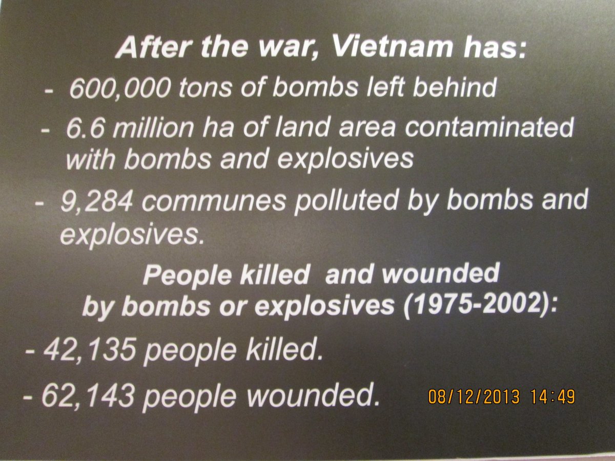 After-effects of the Vietnam War statistical data revealing impact on Vietnamese population