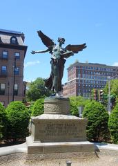 George Robert White Memorial in Boston featuring a sculpted figure by Daniel Chester French and architectural elements by Henry Bacon