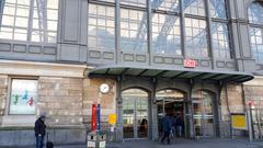 Dresden Hauptbahnhof central train station exterior 2018