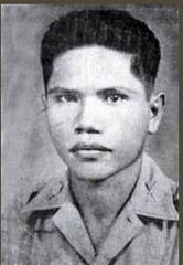 Portrait of Captain Juan Pajota in military uniform