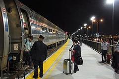 Northeast Regional train at Norfolk station in January 2013