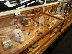 Interior view of the North Carolina Museum of History in Raleigh showcasing exhibits and architectural details