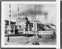 Nusretiye Mosque with Tophane Clock Tower, Istanbul, 1860-1890