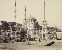 Nusretiye Mosque and Tophane Clock Tower in Istanbul