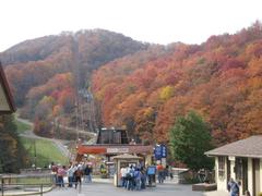 Scenic view of Ober Gatlinburg with mountainous landscape and ski lift