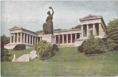 Historic photo of AK building in Munich, Bavaria, 1923