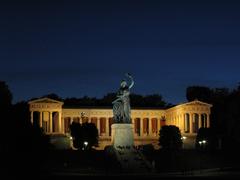 Bavaria statue overlooking the Ruhmeshalle in Munich's Schwanthalerhöhe district