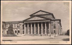 View of Nationaltheater in Munich with historic architecture
