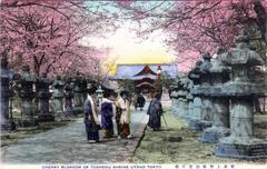 Historical black and white photograph of Tosho-gu Shrine circa 1920