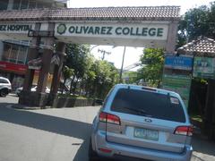 Santo Niño Bridge and nearby roads in Parañaque City with visible commercial and institutional landmarks